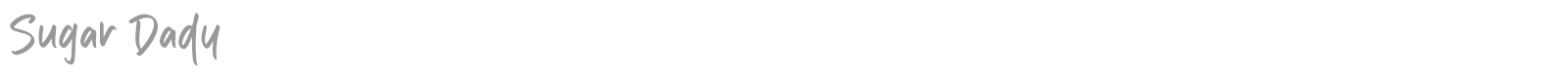 Sugar Dady font preview